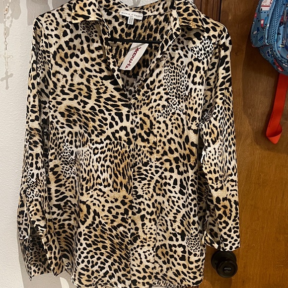 Maison D’Amelie Tops - Animal Print Blouse